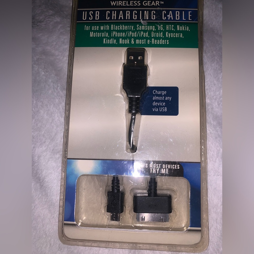 Black USB Charging Cable for Multiple Devices
